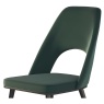 HND HND Sophie Black/Gold Dining Chair - Dark Green Velvet Seat