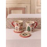 Cath Kidston Cath Kidston Christmas Ditsy Mug & Coaster Set