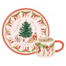 Cath Kidston Cath Kidston Christmas Eve Billie Mini Mug & Plate Set