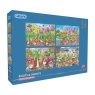 Gibsons Gibsons Roots & Shoots 4 x 500 Piece Puzzle