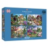 Gibsons Gibsons Flora & Fauna 4 x 500 Piece Puzzle