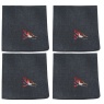 Peggy Wilkins Winter Robins Napkins 45cm - Pewter