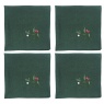 Peggy Wilkins Peggy Wilkins Rosehip Napkins 45cm - Green