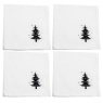 Peggy Wilkins Peggy Wilkins Metallic Tree Napkins 45cm - White