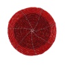 Peggy Wilkins Bliss Beaded Coasters Set Of 4 - Red