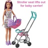 Barbie Skipper Babysitters Stroller Doll And Playset