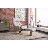 Compton Chair & Footstool Set - Plush Pebble Fabric