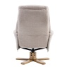 Compton Chair & Footstool Set - Lisbon Wheat Fabric