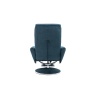 Islington Chair & Footstool Set - Deep Sea Blue Fabric