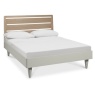 Delta Scandi Oak & Soft Grey Slatted Bedstead