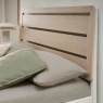 Delta Scandi Oak & Soft Grey Slatted Bedstead