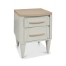 Delta Scandi Oak & Soft Grey 2 Drawer Nightstand