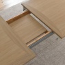 Delta Scandi Oak & Soft Grey 4-6 Seater Extending Dining Table