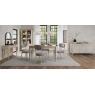 Delta Scandi Oak & Soft Grey 4-6 Seater Extending Dining Table