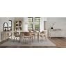 Delta Scandi Oak & Soft Grey 4-6 Seater Extending Dining Table