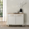 Delta Scandi Oak & Soft Grey Narrow Sideboard