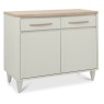 Delta Scandi Oak & Soft Grey Narrow Sideboard