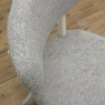 Downtown Delta Scandi Oak & Soft Grey Upholstered Back Dining Chair - Grey Lotus Fabric (Pair)