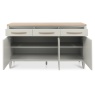 Downtown Delta Scandi Oak & Soft Grey Wide Sideboard