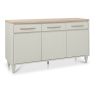 Downtown Delta Scandi Oak & Soft Grey Wide Sideboard