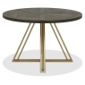 Vancouver Fumed Oak 4 Seater Circular Dining Table