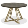 Vancouver Fumed Oak 4 Seater Circular Dining Table