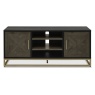 Vancouver Fumed Oak Entertainment Unit With Door