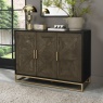 Vancouver Fumed Oak Narrow Sideboard