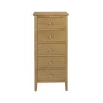 Hardwick Oak 5 Drawer Tallboy