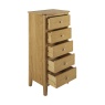 Hardwick Oak 5 Drawer Tallboy