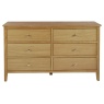 Hardwick Oak 3 + 3 Chest of Drawers