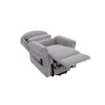 Downtown Luxor Dual Motor Riser Recliner Chair in Dove Grey Fabric