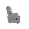 Downtown Luxor Dual Motor Riser Recliner Chair in Dove Grey Fabric