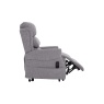 Downtown Luxor Dual Motor Riser Recliner Chair in Dove Grey Fabric