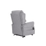 Downtown Luxor Dual Motor Riser Recliner Chair in Dove Grey Fabric