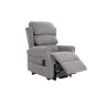 Downtown Luxor Dual Motor Riser Recliner Chair in Dove Grey Fabric