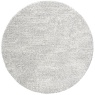 Mastercraft Mastercraft 023-0500/6248 Mehari Shaggy Round Rug - Silver