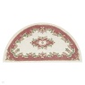 Melrose Interiors Melrose Royal 69x137cm Half Moon Rug - Cream/Rose