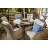 Hartman Hartman Eton 6 Seat Dining Set With Parasol & Base - Beech