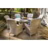 Hartman Hartman Eton 6 Seat Dining Set With Parasol & Base - Beech