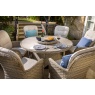 Hartman Hartman Eton 6 Seat Dining Set With Parasol & Base - Beech