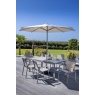 Hartman Hartman Rio 6 Seat Dining Set With Parasol & Base - Taupe