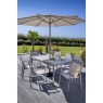 Hartman Hartman Rio 6 Seat Dining Set With Parasol & Base - Taupe