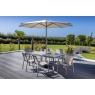 Hartman Hartman Rio 6 Seat Dining Set With Parasol & Base - Taupe