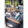 Hartman Hartman Asher Lounge Set With Adjustable Table - Grey/Teak