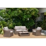 Lifestyle Garden Lifestyle Garden Martinique Lounge Sofa Set - Woodsmoke Finish