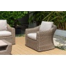 Lifestyle Garden Lifestyle Garden Martinique Lounge Sofa Set - Woodsmoke Finish