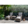 Lifestyle Garden Lifestyle Garden Martinique Companion Set - Woodsmoke Finish