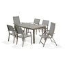 Lifestyle Garden Lifestyle Garden Solana 6 Seat Rectangular Dining Set - Grey