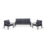 Lifestyle Garden Lifestyle Garden Panama Sofa Set - Black